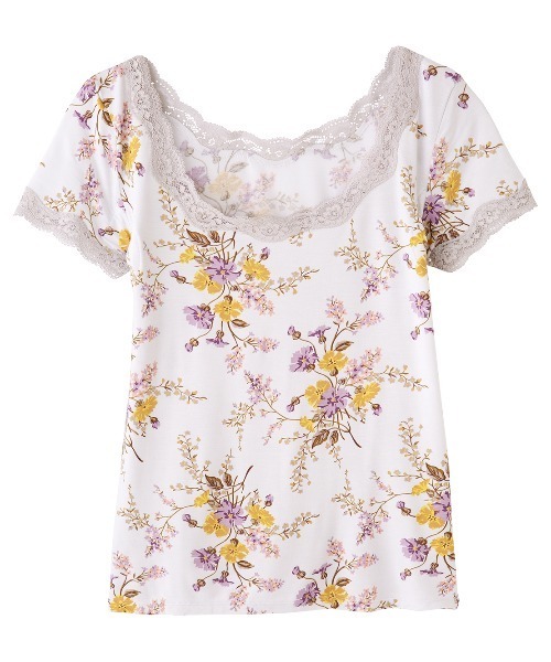 PEACH JOHN（ピーチジョン）の「【保湿加工の生地がフィット！抗菌防臭・消臭加工した汗取りパッド付き】Ｉｔ’ｓモイスティ半袖（インナーウェア/肌着・レディース・ブラック/ネイビー/オフホワイト/ピンク/ブラック系その他/グレー/ホワイト系その他/ピンク系その他/チャコール/ブルー/スモークピンク/ホワイト系その他2/ライトピンク/グレー系その他/チャコールグレー/ホワイト×グレー/コーラルピンク/ブラック×ピンク/ダークグレー/ヘザーチャコール/スミクロ/ホワイト×ピンク/ライトベージュ/ライトグレー/チャコールグレー×ブラック/ダークネイビー・SMALL/MEDIUM/LARGE）」の6枚目の写真