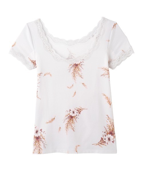 PEACH JOHN（ピーチジョン）の「【保湿加工の生地がフィット！抗菌防臭・消臭加工した汗取りパッド付き】Ｉｔ’ｓモイスティ半袖（インナーウェア/肌着・レディース・ブラック/ネイビー/オフホワイト/ピンク/ブラック系その他/グレー/ホワイト系その他/ピンク系その他/チャコール/ブルー/スモークピンク/ホワイト系その他2/ライトピンク/グレー系その他/チャコールグレー/ホワイト×グレー/コーラルピンク/ブラック×ピンク/ダークグレー/ヘザーチャコール/スミクロ/ホワイト×ピンク/ライトベージュ/ライトグレー/チャコールグレー×ブラック/ダークネイビー・SMALL/MEDIUM/LARGE）」の11枚目の写真