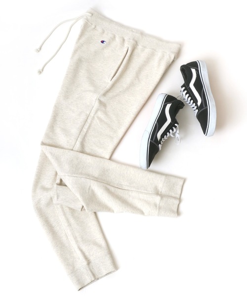 Champion（チャンピオン）の「Champion/チャンピオン ワンポイント 裏毛 スウェット ジョガーパンツ/イージーパンツ（スウェットパンツ・メンズ・ネイビー/グレー/ブラック/オートミール/オリーブ/チャコール・M/L/XL）」の4枚目の写真