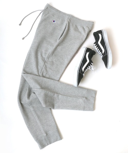 Champion（チャンピオン）の「Champion/チャンピオン ワンポイント 裏毛 スウェット ジョガーパンツ/イージーパンツ（スウェットパンツ・メンズ・ネイビー/グレー/ブラック/オートミール/オリーブ/チャコール・M/L/XL）」の2枚目の写真