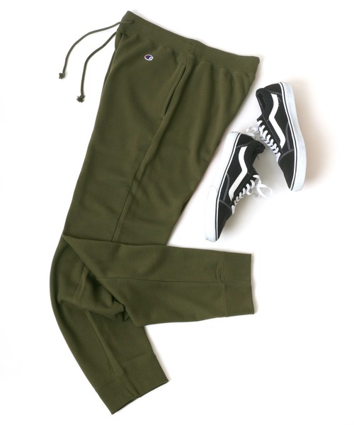 Champion（チャンピオン）の「Champion/チャンピオン ワンポイント 裏毛 スウェット ジョガーパンツ/イージーパンツ（スウェットパンツ・メンズ・ネイビー/グレー/ブラック/オートミール/オリーブ/チャコール・M/L/XL）」の5枚目の写真