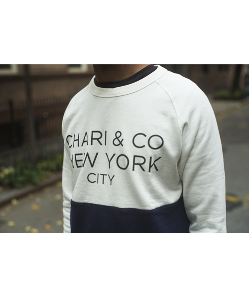 BEAMS T（ビームスティー）の「CHARI&CO NYC / Bitone スウェット（スウェット・メンズ・ホワイト/チャコールグレー/レッド・MEDIUM/LARGE/SMALL）」の12枚目の写真