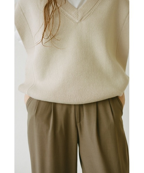 CLANE（クラネ）の「W FACE KNIT VEST（ベスト）」 - WEAR