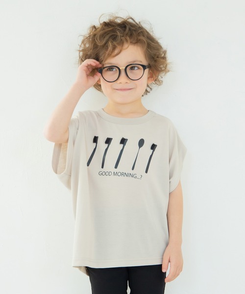 BRANSHES(ブランシェス)の「歯ブラシポイント半袖Tシャツ(Tシャツ/カットソー・キッズ・ブラック/ブラウン・130cm/110cm/100cm/90cm/120cm/140cm/150cm)」の2枚目の写真