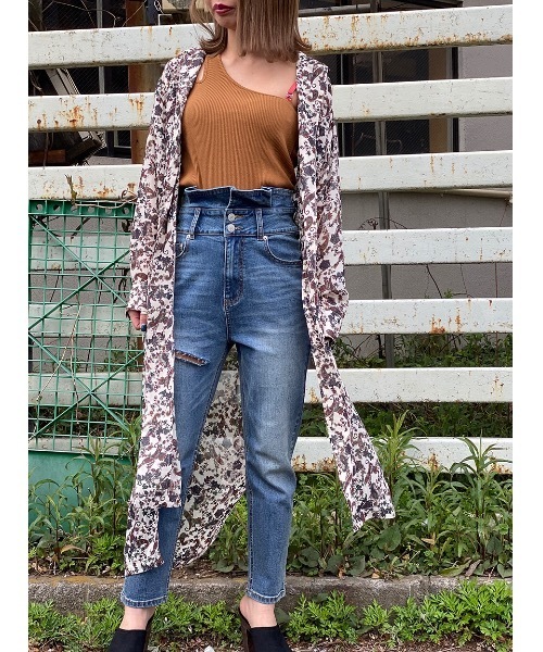 one way（ワンウェイ）の「スラッシュワンショルタンク（タンクトップ・レディース・ホワイト/ブラック/ライトブラウン/ライトブルー・FREE）」の14枚目の写真