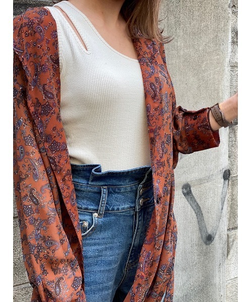 one way（ワンウェイ）の「スラッシュワンショルタンク（タンクトップ・レディース・ホワイト/ブラック/ライトブラウン/ライトブルー・FREE）」の8枚目の写真