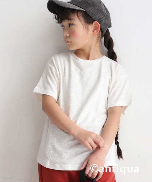 セール】コットン100%スラブ生地Tシャツ（Tシャツ/カットソー