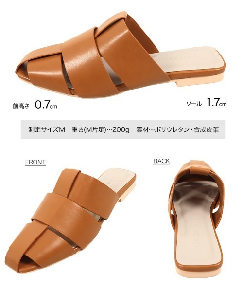 KOBE LETTUCE（コウベレタス）の「ワイドメッシュフラットサンダル（サンダル・レディース・ホワイト/その他/ホワイト系その他/ブラック系その他/キャメル・LL/S/M/L）」の7枚目の写真