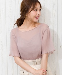 SpRay | 【WEB限定】キャミ付シアーカットソー(Tシャツ/カットソー)