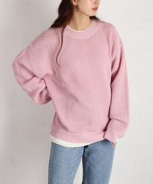 オーバーサイズ」に該当するレディースのニット/セーター（ピンク/桃色