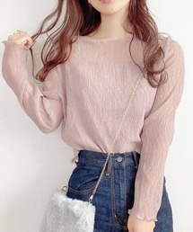 Mysa&Liina | インナー付きシアーブラウス(シャツ/ブラウス)