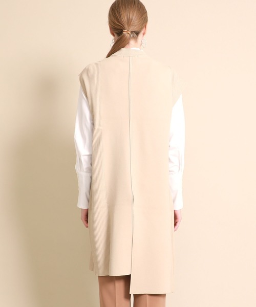 UN3D.（アンスリード）の「【UN3D.(アンスリード)】アシメロングニットベスト　522052600201（ニット/セーター・レディース・ベージュ/ブラック・FREE）」の15枚目の写真