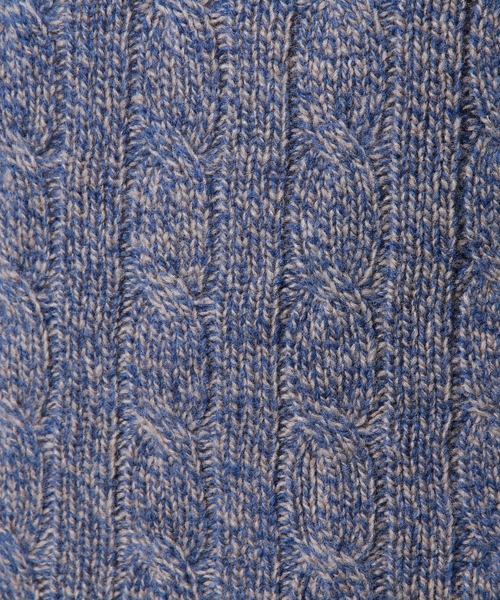 UNITED ARROWS（ユナイテッドアローズ）の「＜Drumohr(ドルモア)＞ SOFT CABLE TTL（ニット/セーター・メンズ・グレー/ライトブルー・48/44/46）」の9枚目の写真