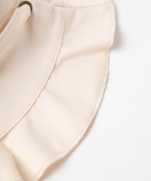 WEGO（ウィゴー）の「WEGO/ツバ広フリルハット（ハット・レディース・ブラック/オフホワイト・FREE）」の4枚目の写真