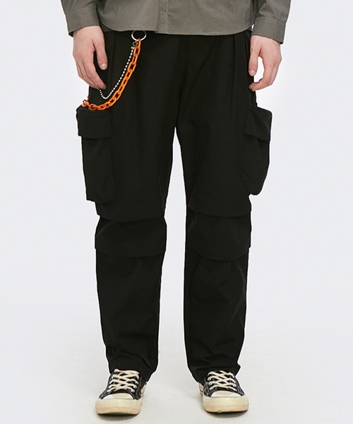 INFLATION（インフレーション）の「INFLATION(インフレーション)立体ポケットワークパンツ（その他パンツ・メンズ・グレー/ブラック/グリーン・L/M/XL/S）」の2枚目の写真