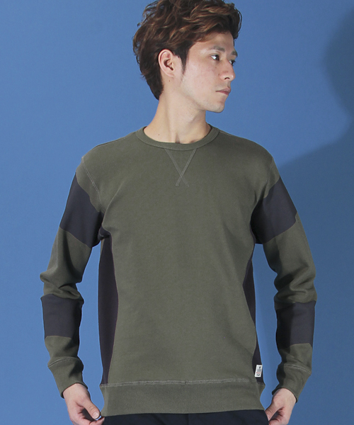 R.NEWBOLD（アールニューボールド）の「CREW NECK "スウェット"/245506（スウェット・メンズ・グリーン系その他/レッド系その他・LARGE/X-LARGE/MEDIUM/SMALL）」の2枚目の写真