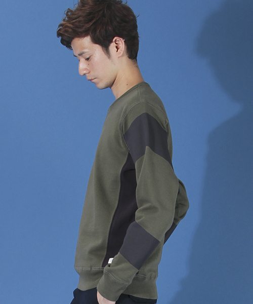 R.NEWBOLD（アールニューボールド）の「CREW NECK "スウェット"/245506（スウェット・メンズ・グリーン系その他/レッド系その他・LARGE/X-LARGE/MEDIUM/SMALL）」の3枚目の写真