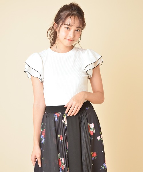 MIIA（ミーア）の「プチハイネックカットソー（Tシャツ/カットソー・レディース・パープル/ブラック/グリーン/ネイビー/ブルー/ブラック系その他/ベージュ/ホワイト系その他2/オフホワイト/ピンク・FREE）」の12枚目の写真