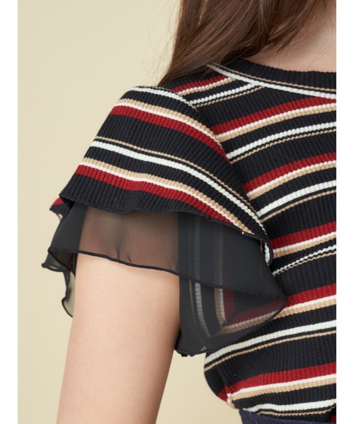 MIIA（ミーア）の「プチハイネックカットソー（Tシャツ/カットソー・レディース・パープル/ブラック/グリーン/ネイビー/ブルー/ブラック系その他/ベージュ/ホワイト系その他2/オフホワイト/ピンク・FREE）」の22枚目の写真