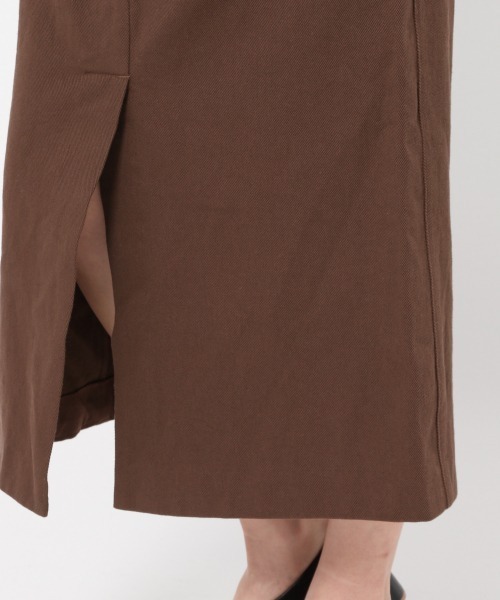 mysty woman（ミスティウーマン）の「アウトポケットナロースカート 928649（スカート・レディース・ブラウン/ベージュ/カーキ・FREE）」の13枚目の写真