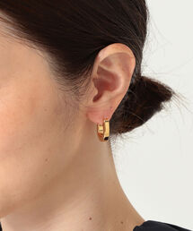 Demi-Luxe BEAMS | Demi-Luxe BEAMS / フラット フープピアス(ピアス(両耳用))