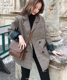秋冬ジャケット チェック柄 上品 オフィス OL 高品質 韓国 楽天市場】韓国 チェック ジャケットの通販