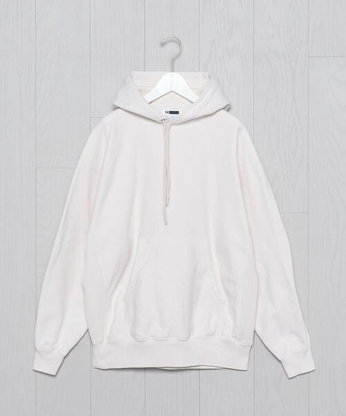 H　BEAUTY&YOUTH UNITED ARROWS（エイチビューティーアンドユースユナイテッドアローズ）の「＜H＞HEAVY SWEAT HOODIE/パーカー（パーカー・メンズ・ナチュラル/ケリー・MEDIUM/LARGE/SMALL）」の14枚目の写真