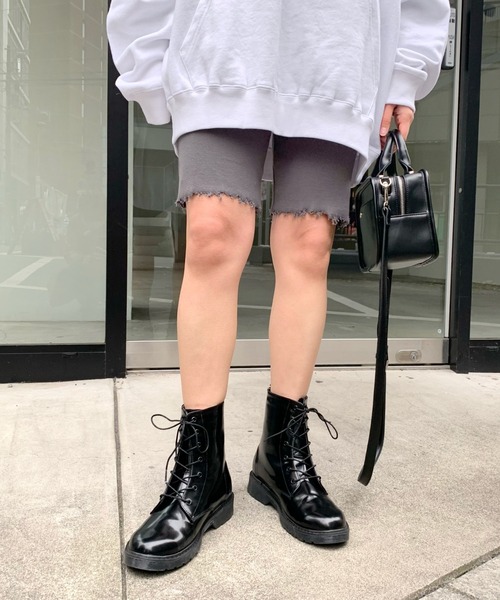 WHO'S WHO gallery（フーズフーギャラリー）の「ダメージリブPackパンツ（その他パンツ・レディース・チャコールグレー/ブラック/オレンジ/グリーン/ベージュ系その他/イエロー×グリーン・FREE）」の3枚目の写真