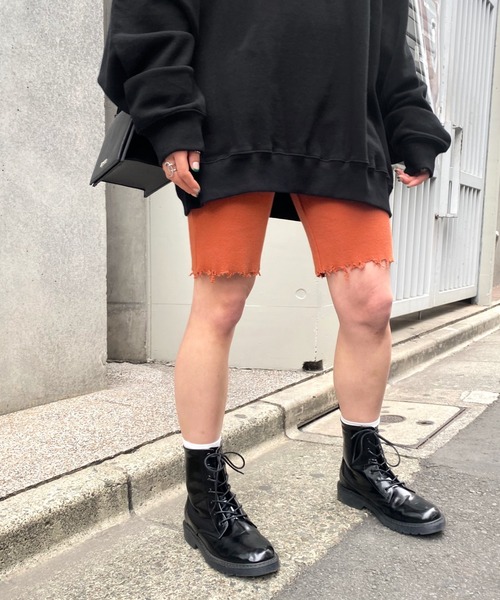 WHO'S WHO gallery（フーズフーギャラリー）の「ダメージリブPackパンツ（その他パンツ・レディース・チャコールグレー/ブラック/オレンジ/グリーン/ベージュ系その他/イエロー×グリーン・FREE）」の10枚目の写真