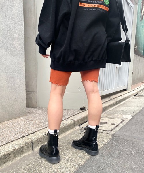 WHO'S WHO gallery（フーズフーギャラリー）の「ダメージリブPackパンツ（その他パンツ・レディース・チャコールグレー/ブラック/オレンジ/グリーン/ベージュ系その他/イエロー×グリーン・FREE）」の12枚目の写真