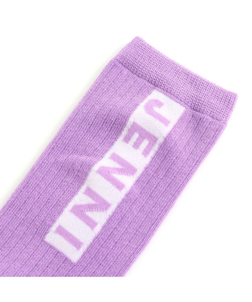 JENNI love（ジェニィラブ）の「タテロゴリブハイソックス（ソックス/靴下・キッズ・ブラック/ラベンダー/オフホワイト・19-21cm/22-24cm）」の7枚目の写真