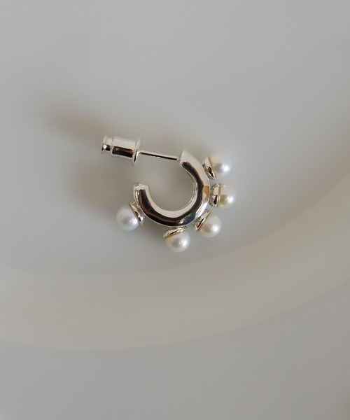 パールミニフープピアス（ピアス（片耳用））｜e.m.（イーエム