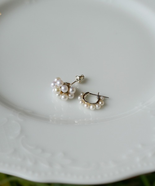 パールミニフープピアス（ピアス（片耳用））｜e.m.（イーエム
