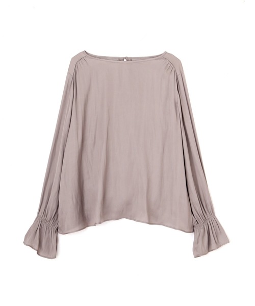 NATURAL BEAUTY BASIC(ナチュラルビューティーベーシック)の「キャンディースリーブサテンブラウス(シャツ/ブラウス・レディース・オフホワイト/ダークブラウン/ピンク・SMALL/MEDIUM)」の17枚目の写真