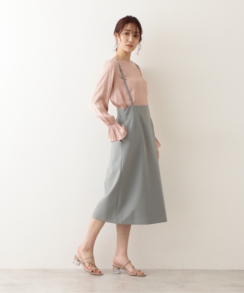 NATURAL BEAUTY BASIC(ナチュラルビューティーベーシック)の「キャンディースリーブサテンブラウス(シャツ/ブラウス・レディース・オフホワイト/ダークブラウン/ピンク・SMALL/MEDIUM)」の19枚目の写真