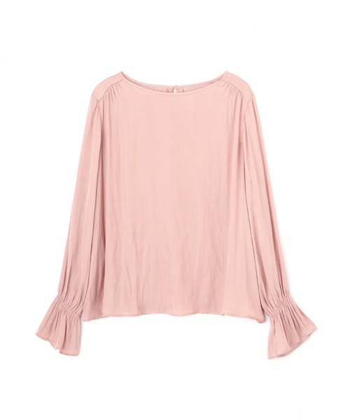 NATURAL BEAUTY BASIC(ナチュラルビューティーベーシック)の「キャンディースリーブサテンブラウス(シャツ/ブラウス・レディース・オフホワイト/ダークブラウン/ピンク・SMALL/MEDIUM)」の22枚目の写真