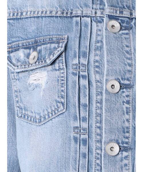 GYDA(ジェイダ)の「リヨセルショートデニムGジャン(デニムジャケット・レディース・ブルー/ライトブルー・FREE)」の19枚目の写真