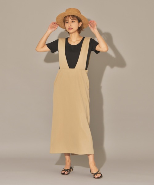 My shawty（ﾏｲｼｬｳﾃｨｰ）の「lady jumper skirt（スカート・レディース・ベージュ/アイボリー・FREE）」の5枚目の写真