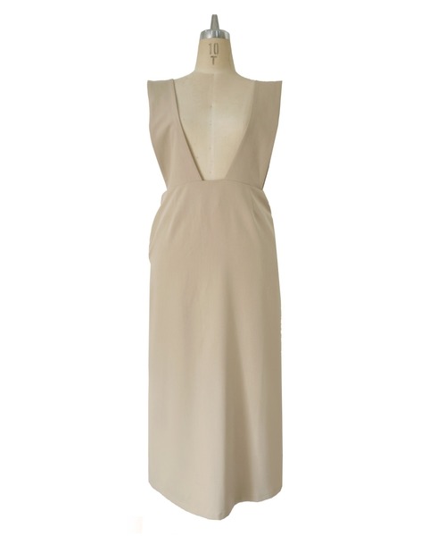 My shawty（ﾏｲｼｬｳﾃｨｰ）の「lady jumper skirt（スカート・レディース・ベージュ/アイボリー・FREE）」の3枚目の写真