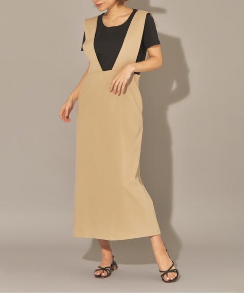 My shawty（ﾏｲｼｬｳﾃｨｰ）の「lady jumper skirt（スカート・レディース・ベージュ/アイボリー・FREE）」の8枚目の写真