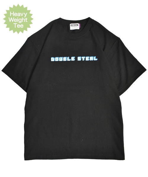 DOUBLE STEAL(ダブルスティール)の「BLOCK LOGO ヘビーウェイトTシャツ(Tシャツ/カットソー・メンズ・ホワイト/ブラック/アーミー・MEDIUM/LARGE/X-LARGE/XX-LARGE)」の3枚目の写真
