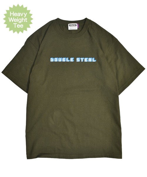 DOUBLE STEAL(ダブルスティール)の「BLOCK LOGO ヘビーウェイトTシャツ(Tシャツ/カットソー・メンズ・ホワイト/ブラック/アーミー・MEDIUM/LARGE/X-LARGE/XX-LARGE)」の6枚目の写真