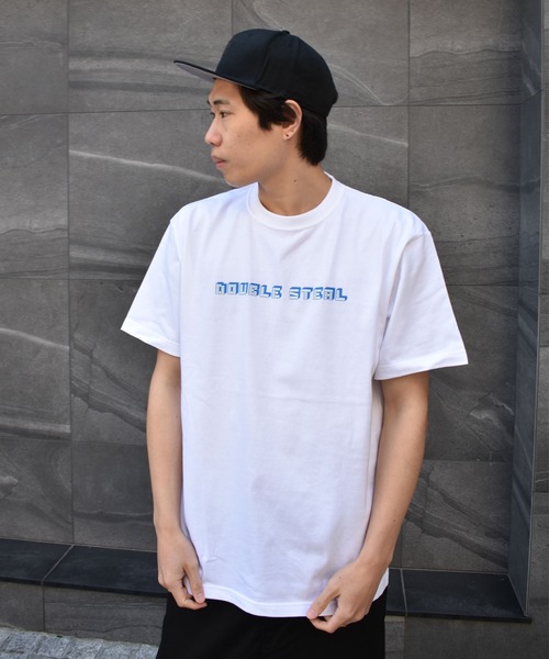 DOUBLE STEAL(ダブルスティール)の「BLOCK LOGO ヘビーウェイトTシャツ(Tシャツ/カットソー・メンズ・ホワイト/ブラック/アーミー・MEDIUM/LARGE/X-LARGE/XX-LARGE)」の12枚目の写真