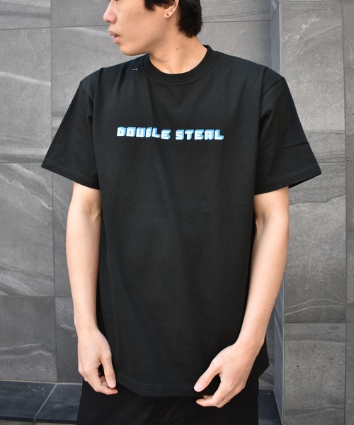 DOUBLE STEAL(ダブルスティール)の「BLOCK LOGO ヘビーウェイトTシャツ(Tシャツ/カットソー・メンズ・ホワイト/ブラック/アーミー・MEDIUM/LARGE/X-LARGE/XX-LARGE)」の16枚目の写真