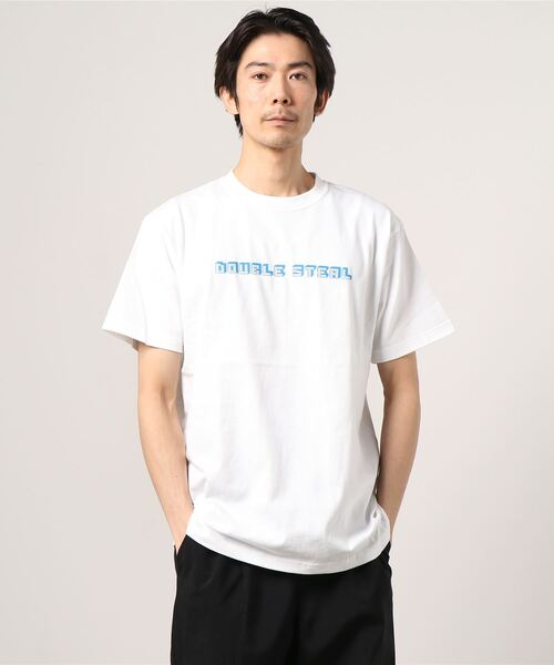 DOUBLE STEAL(ダブルスティール)の「BLOCK LOGO ヘビーウェイトTシャツ(Tシャツ/カットソー・メンズ・ホワイト/ブラック/アーミー・MEDIUM/LARGE/X-LARGE/XX-LARGE)」の18枚目の写真