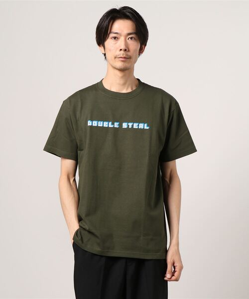 DOUBLE STEAL(ダブルスティール)の「BLOCK LOGO ヘビーウェイトTシャツ(Tシャツ/カットソー・メンズ・ホワイト/ブラック/アーミー・MEDIUM/LARGE/X-LARGE/XX-LARGE)」の15枚目の写真