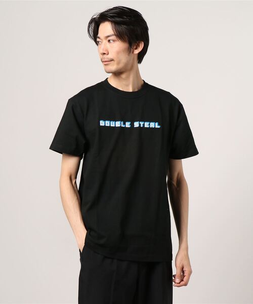 DOUBLE STEAL(ダブルスティール)の「BLOCK LOGO ヘビーウェイトTシャツ(Tシャツ/カットソー・メンズ・ホワイト/ブラック/アーミー・MEDIUM/LARGE/X-LARGE/XX-LARGE)」の13枚目の写真
