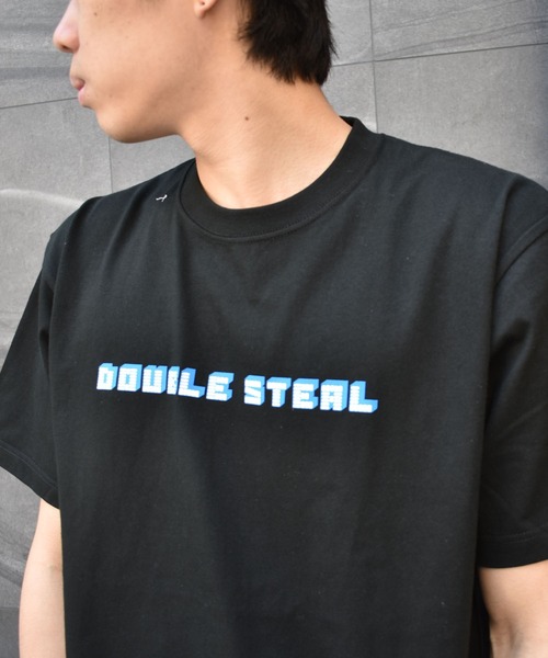 DOUBLE STEAL(ダブルスティール)の「BLOCK LOGO ヘビーウェイトTシャツ(Tシャツ/カットソー・メンズ・ホワイト/ブラック/アーミー・MEDIUM/LARGE/X-LARGE/XX-LARGE)」の20枚目の写真