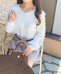 apres jour | 楊柳レース襟ブラウス【ZOZOTOWN限定アイテム】(シャツ/ブラウス)