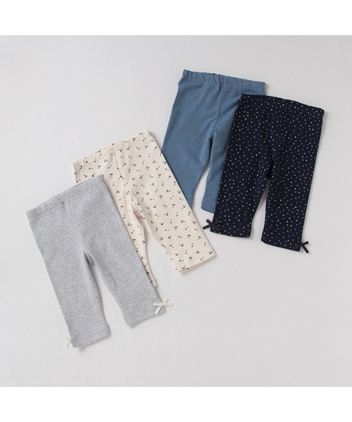 petit main（プティマイン）の「プティプラ GIRLSレギンスセット(7分丈)（レギンス/スパッツ・キッズ・サックスブルー/トップグレー・90cm/110cm/100cm/80ｃｍ）」の5枚目の写真